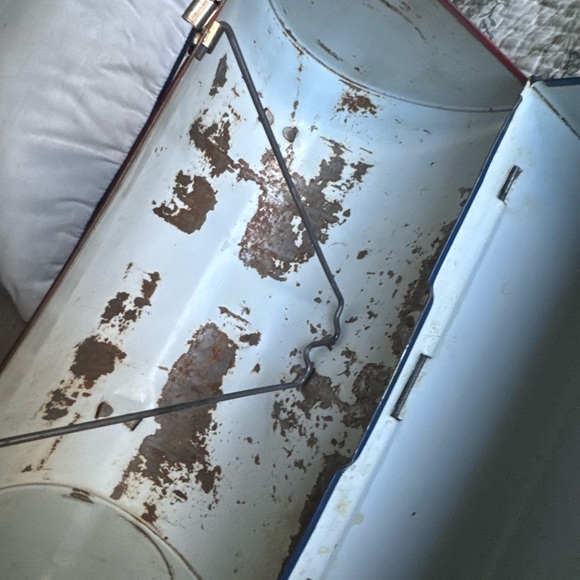 Vintage 1960s Aladdin U.S. Mail Dome Top Metal Lunchbox (No Thermos) - Picture 5 of 12